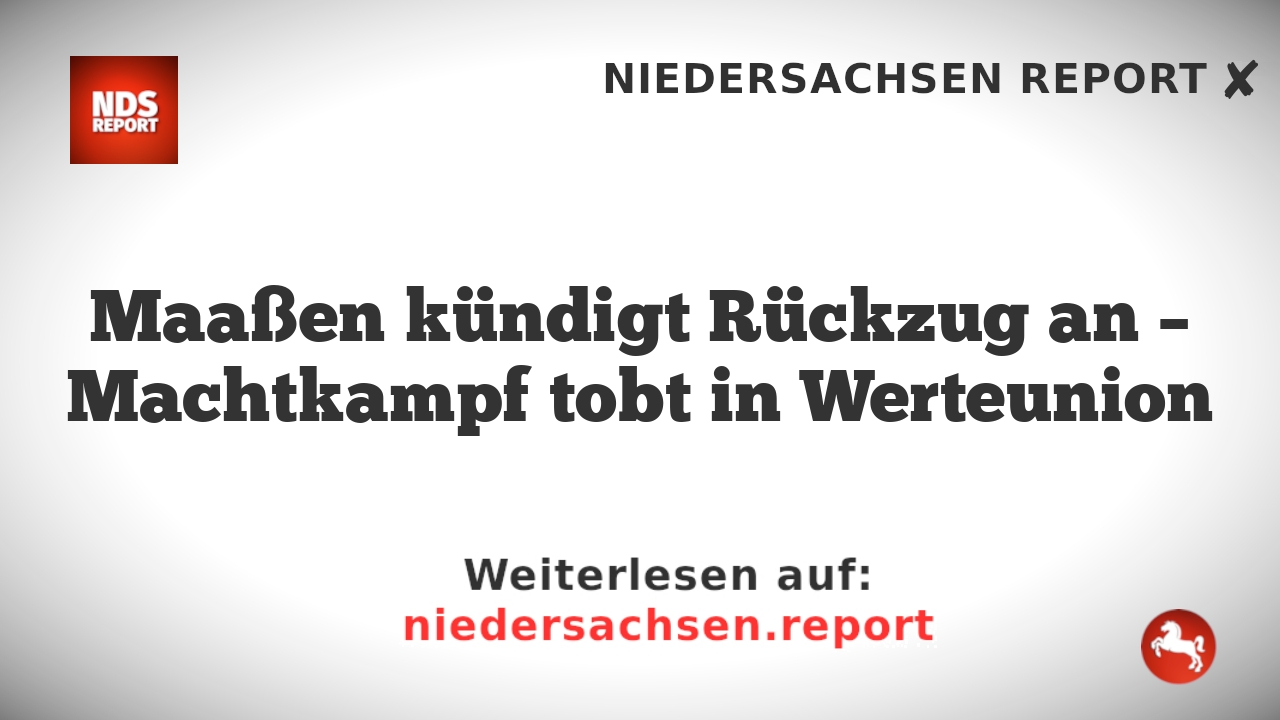 Maaßen kündigt Rückzug an – Machtkampf tobt in Werteunion