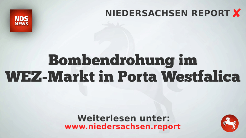 Bombendrohung im WEZ-Markt in Porta Westfalica