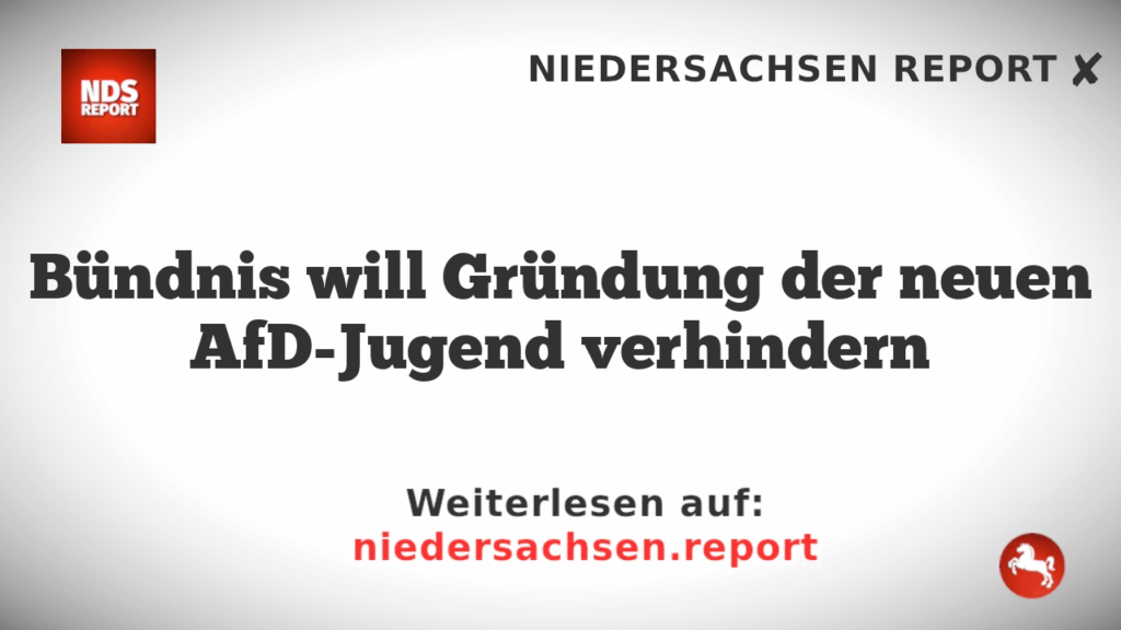 Bündnis will Gründung der neuen AfD-Jugend verhindern