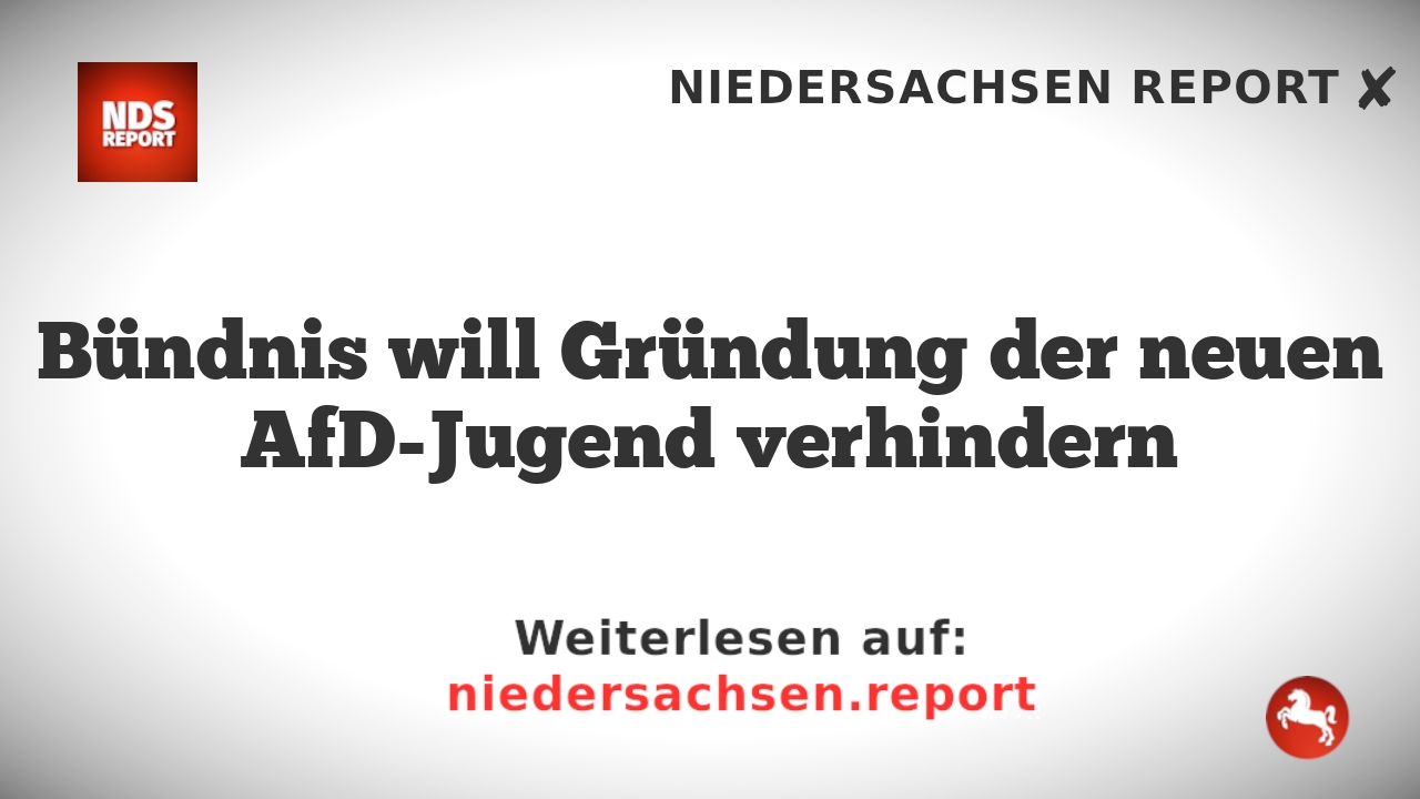 Bündnis will Gründung der neuen AfD-Jugend verhindern