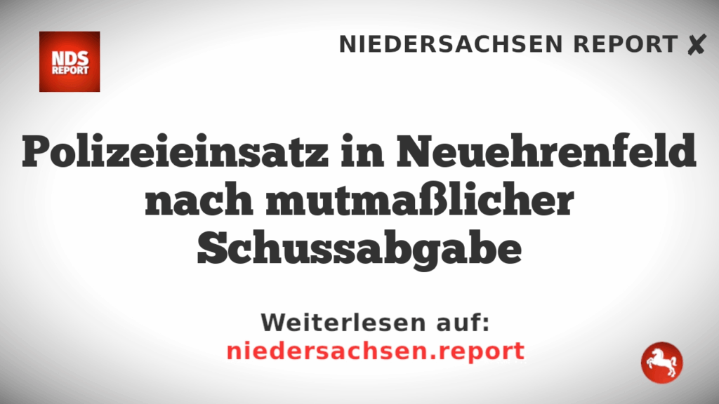 Polizeieinsatz in Neuehrenfeld nach mutmaßlicher Schussabgabe