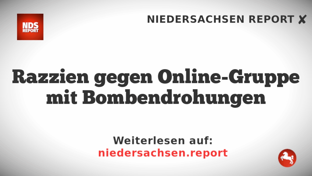 Razzien gegen Online-Gruppe mit Bombendrohungen