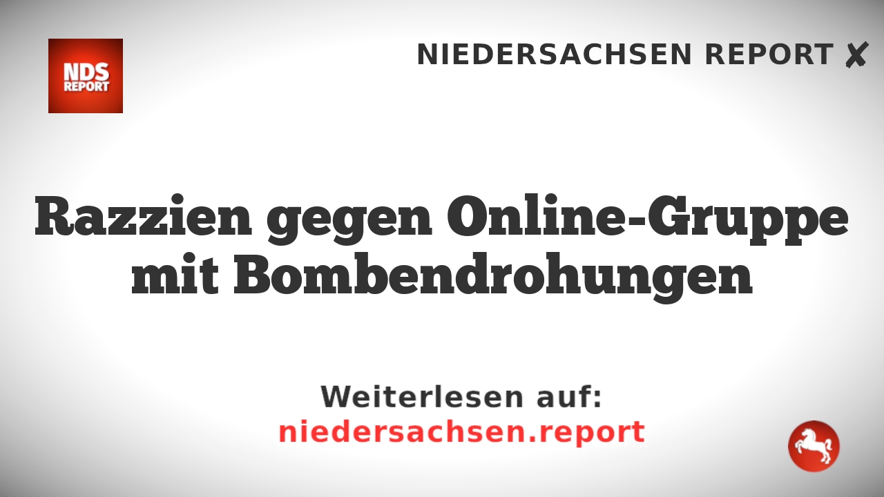 Razzien gegen Online-Gruppe mit Bombendrohungen
