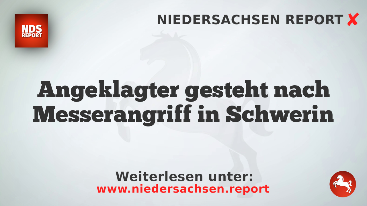 Angeklagter gesteht nach Messerangriff in Schwerin