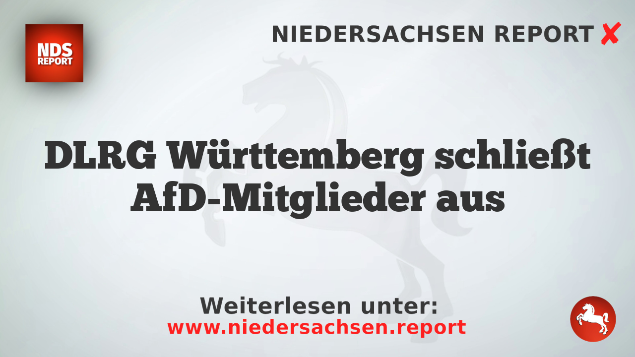 DLRG Württemberg schließt AfD-Mitglieder aus