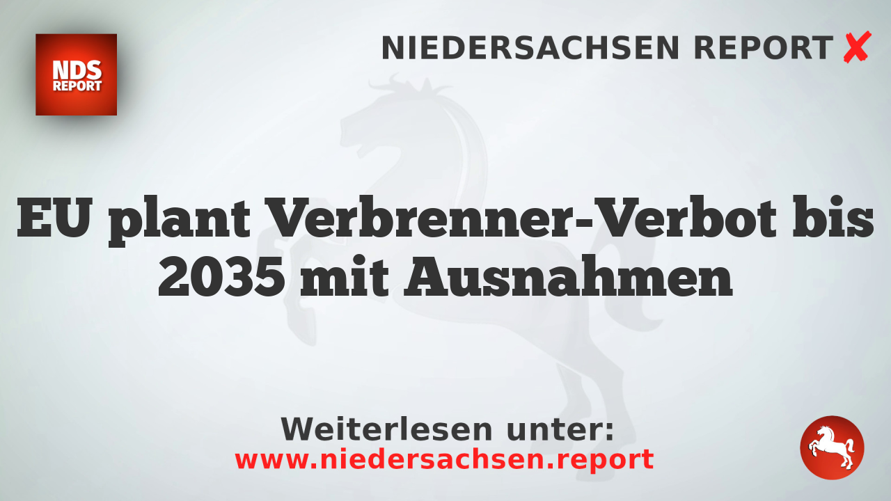 EU plant Verbrenner-Verbot bis 2035 mit Ausnahmen