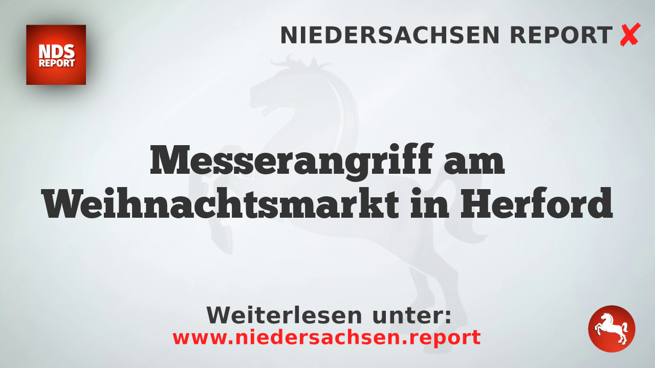 Messerangriff am Weihnachtsmarkt in Herford