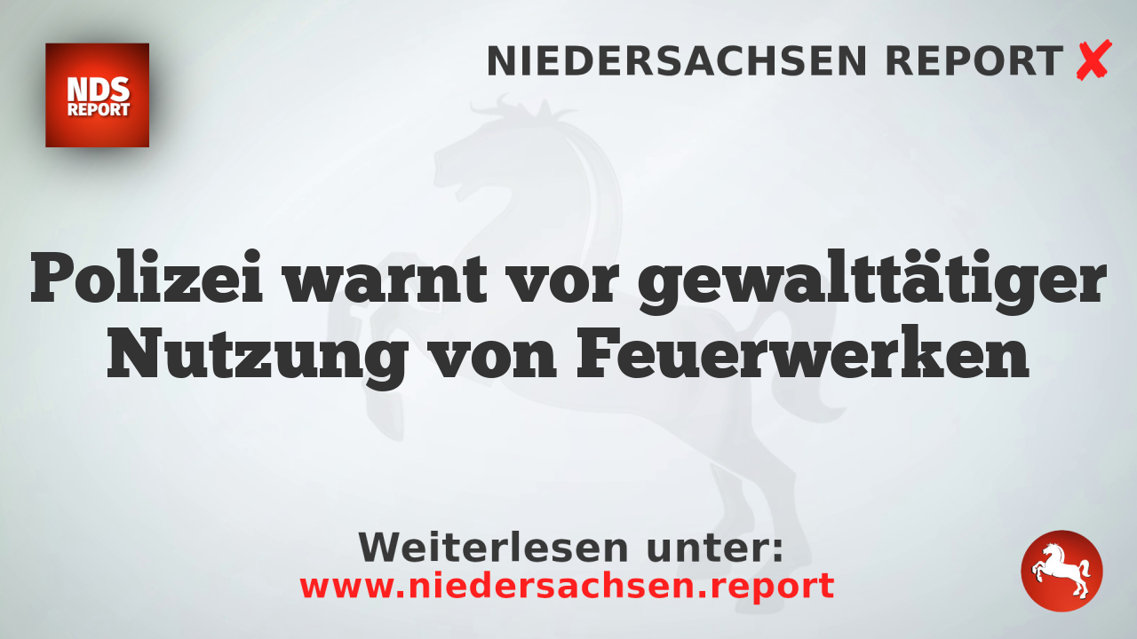 Polizei warnt vor gewalttätiger Nutzung von Feuerwerken