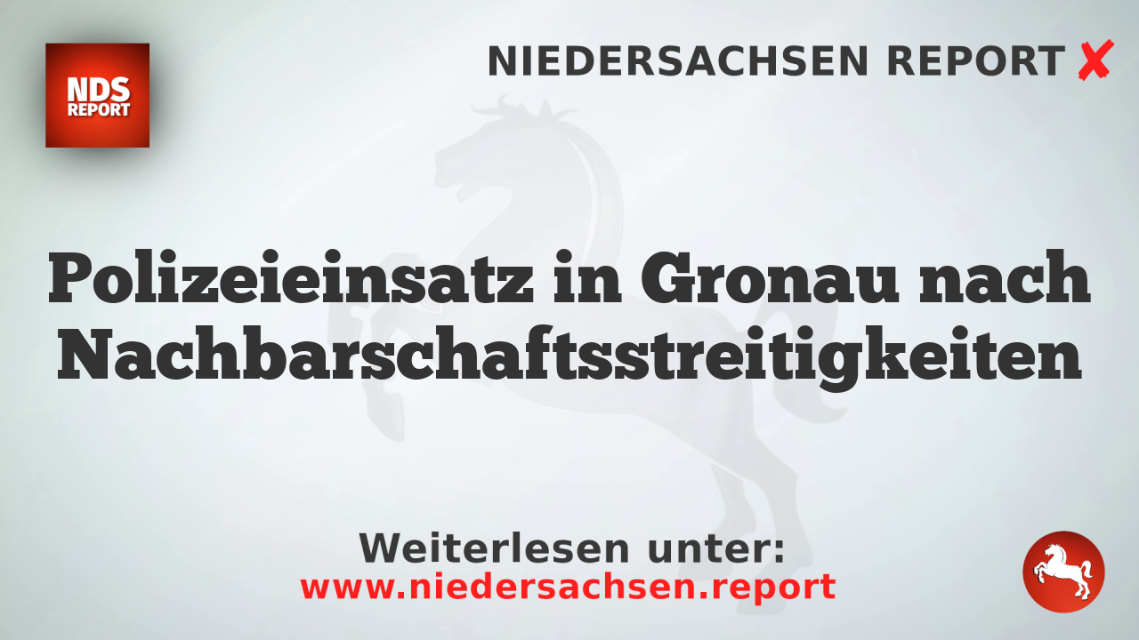 Polizeieinsatz in Gronau nach Nachbarschaftsstreitigkeiten