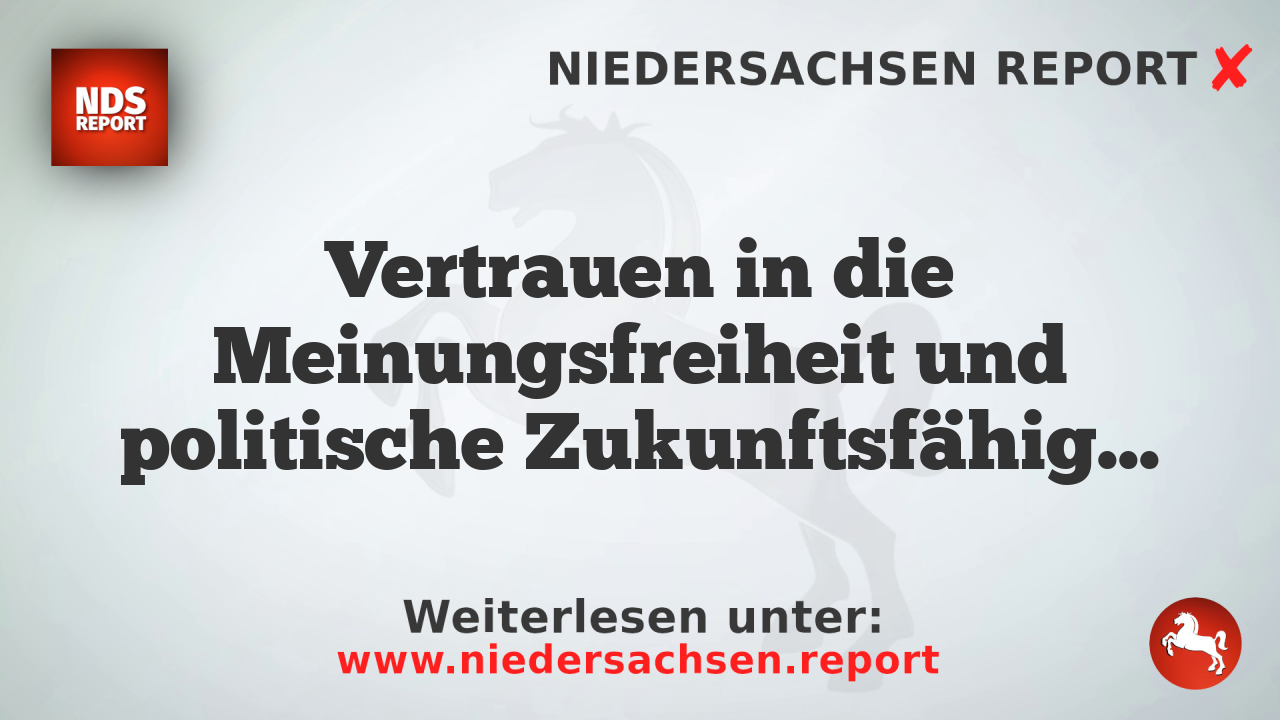 Vertrauen in die Meinungsfreiheit und politische Zukunftsfähigkeit sinkt in Deutschland
