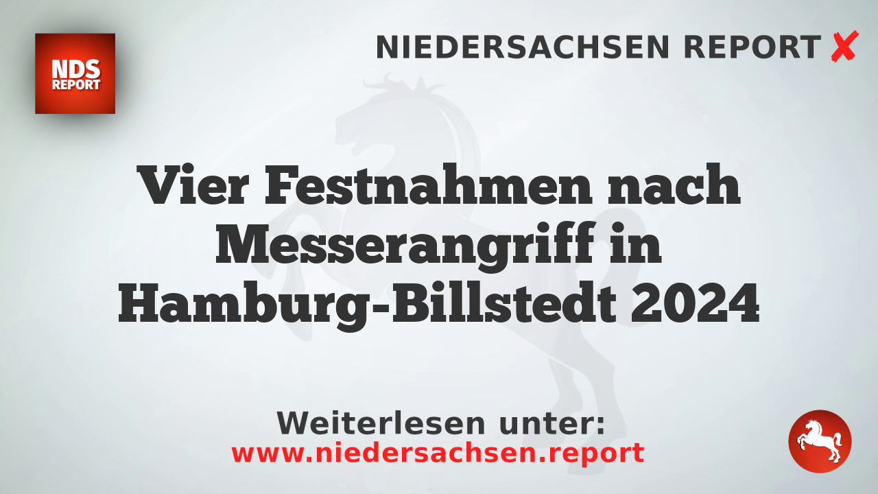 Vier Festnahmen nach Messerangriff in Hamburg-Billstedt 2024