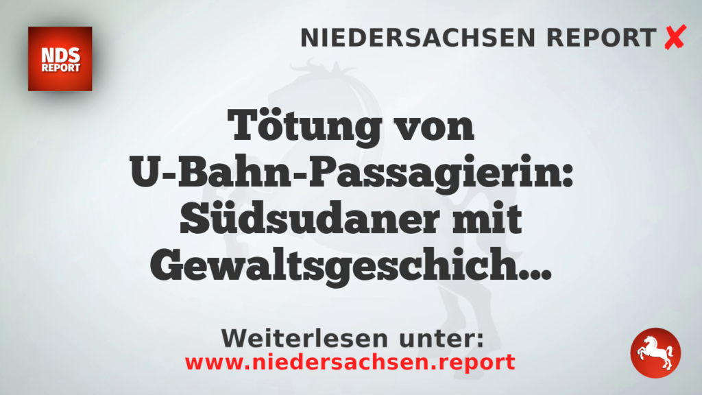 Tötung von U-Bahn-Passagierin: Südsudaner mit Gewaltsgeschichte unter Verdacht