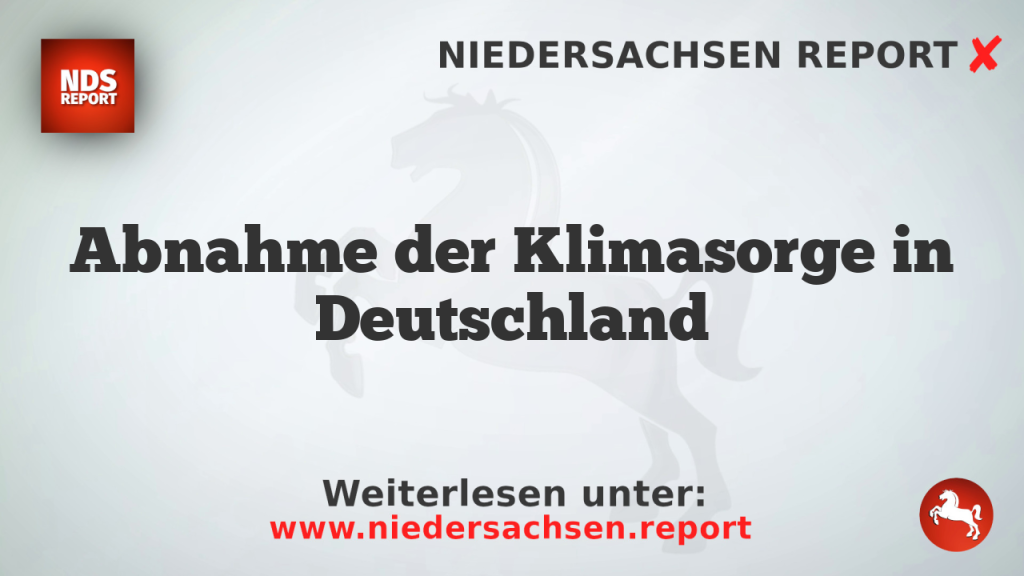 Abnahme der Klimasorge in Deutschland