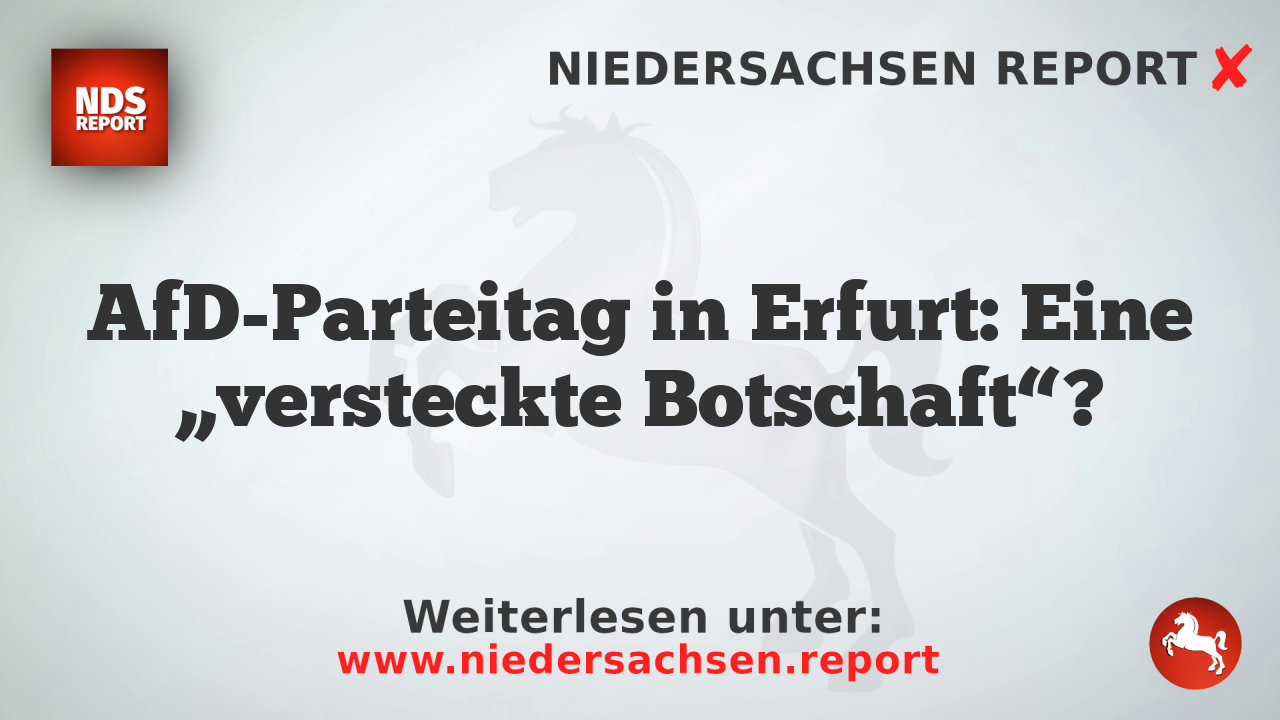 AfD-Parteitag in Erfurt: Eine „versteckte Botschaft“?