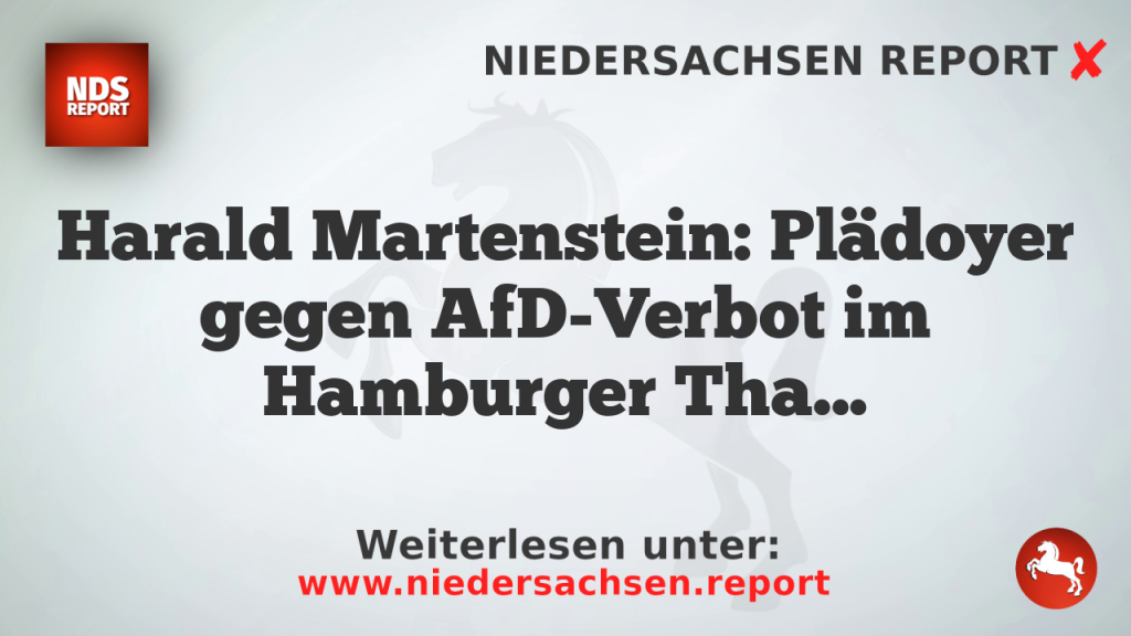 Harald Martenstein: Plädoyer gegen AfD-Verbot im Hamburger Thalia Theater