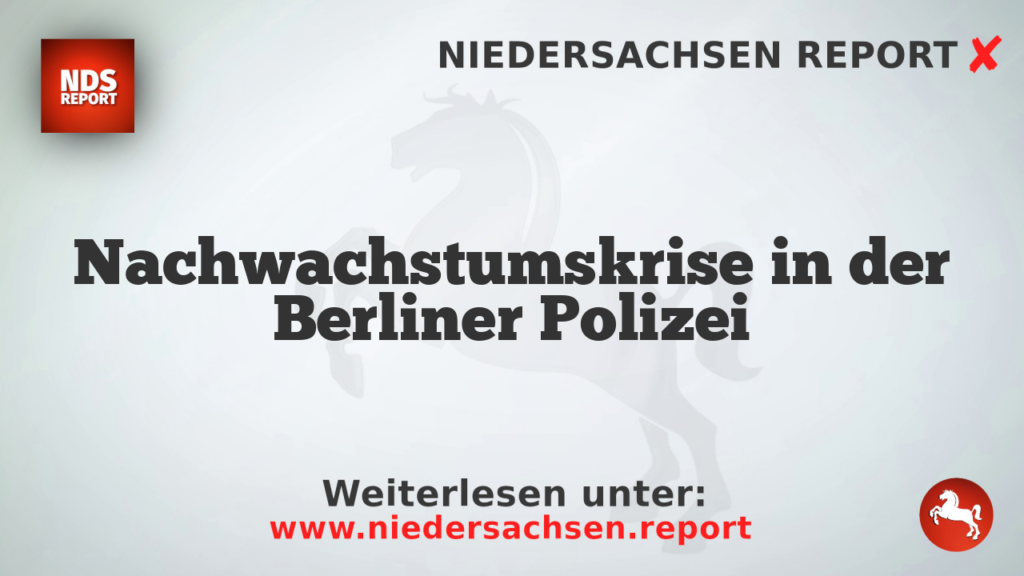 Nachwachstumskrise in der Berliner Polizei