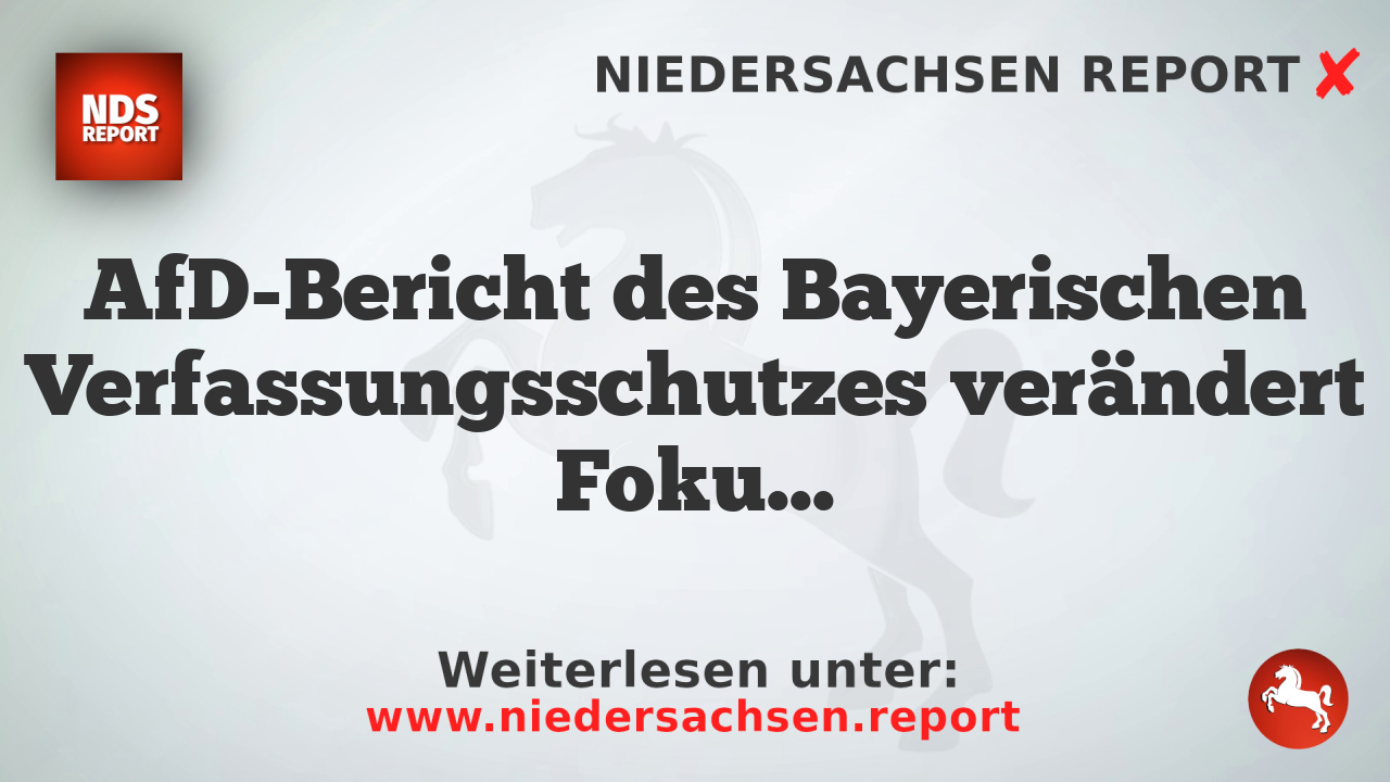 AfD-Bericht des Bayerischen Verfassungsschutzes verändert Fokus
