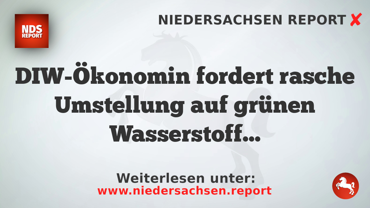 DIW-Ökonomin fordert rasche Umstellung auf grünen Wasserstoff in Industrie