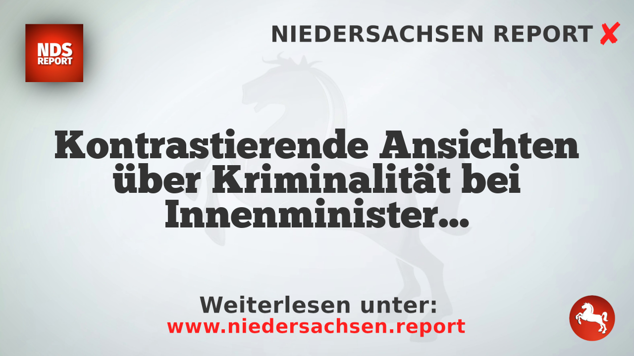 Kontrastierende Ansichten über Kriminalität bei Innenministern