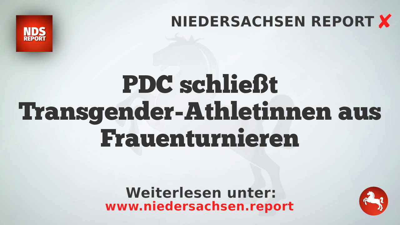 PDC schließt Transgender-Athletinnen aus Frauenturnieren