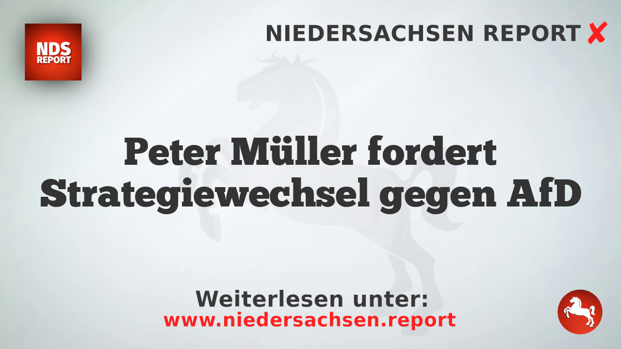 Peter Müller fordert Strategiewechsel gegen AfD