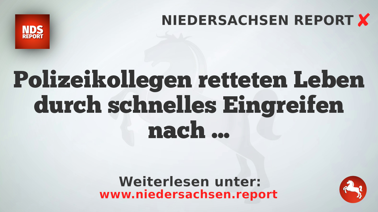 Polizeikollegen retteten Leben durch schnelles Eingreifen nach Täterangriff mit Hammer