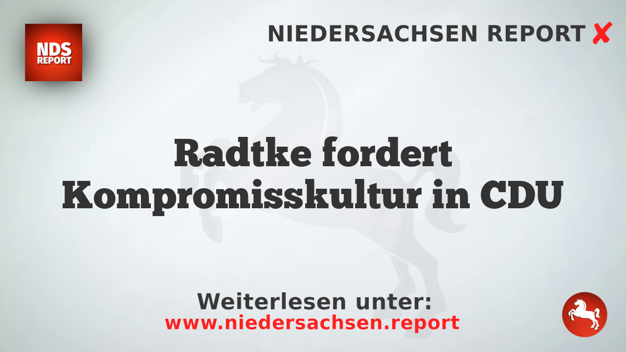 Radtke fordert Kompromisskultur in CDU
