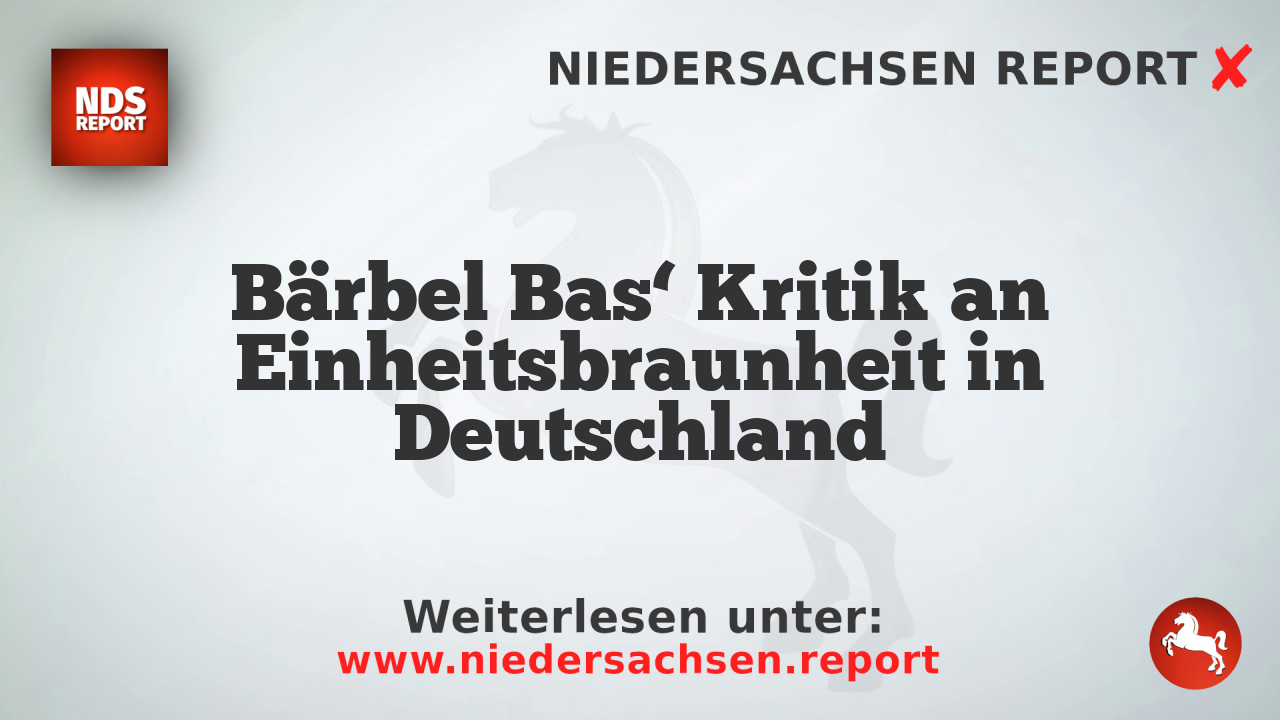Bärbel Bas‘ Kritik an Einheitsbraunheit in Deutschland