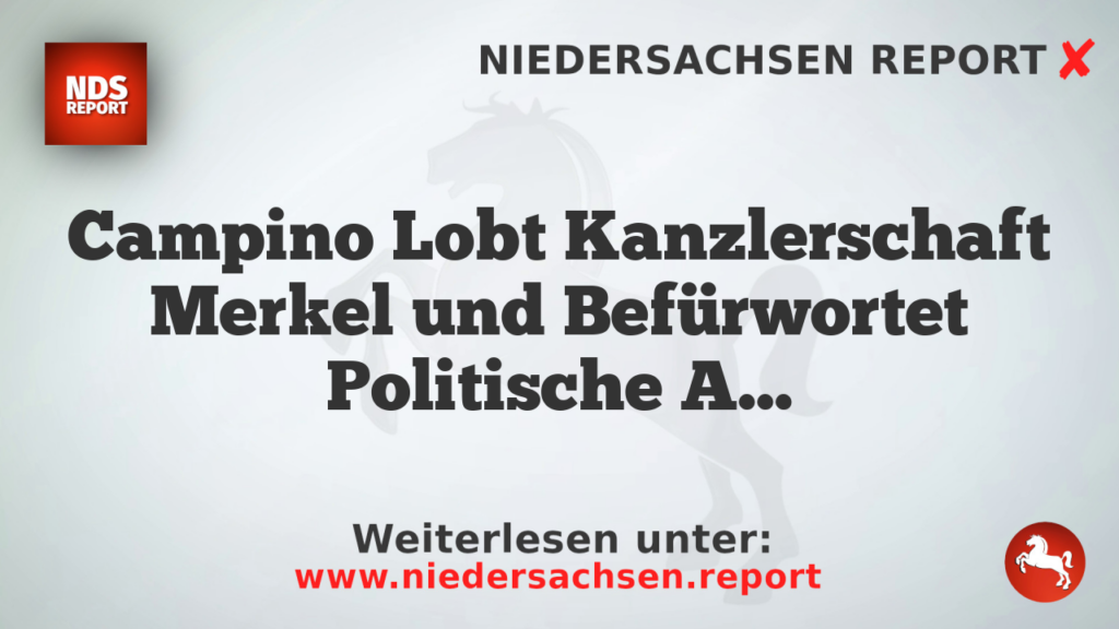 Campino Lobt Kanzlerschaft Merkel und Befürwortet Politische Aktivität der Toten Hosen
