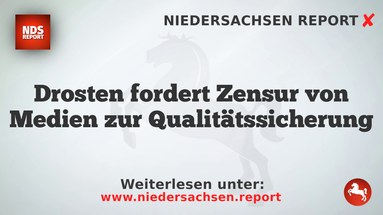 Drosten fordert Zensur von Medien zur Qualitätssicherung