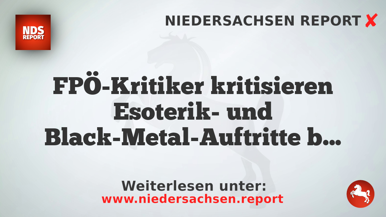 FPÖ-Kritiker kritisieren Esoterik- und Black-Metal-Auftritte bei Wien-Festwochen