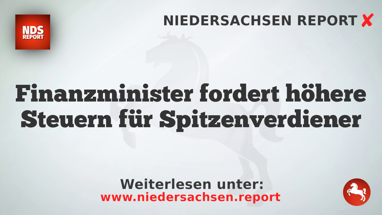 Finanzminister fordert höhere Steuern für Spitzenverdiener