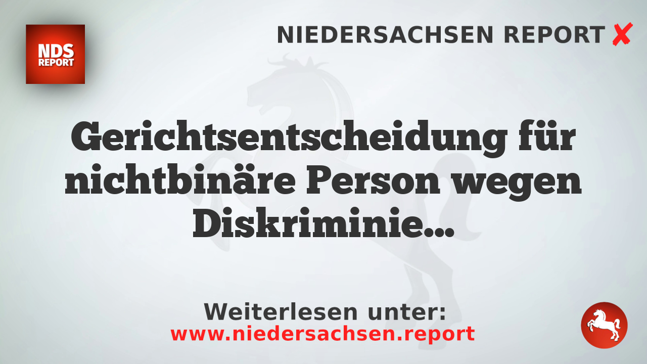 Gerichtsentscheidung für nichtbinäre Person wegen Diskriminierung in Rehazentrum