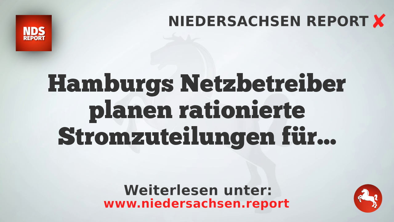 Hamburgs Netzbetreiber planen rationierte Stromzuteilungen für Großverbraucher