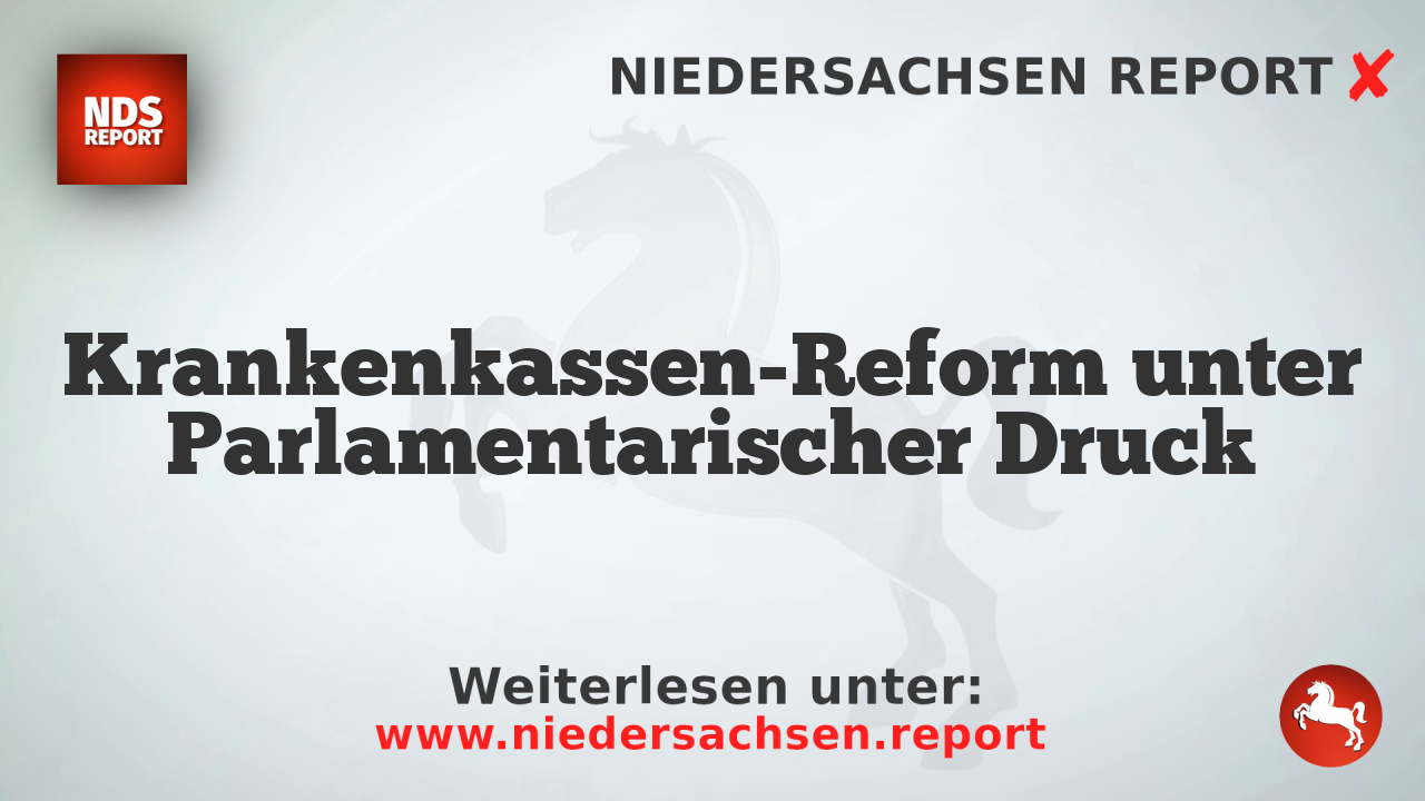 Krankenkassen-Reform unter Parlamentarischer Druck