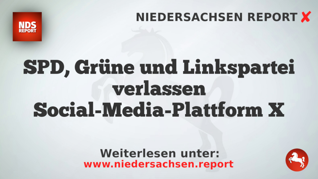 SPD, Grüne und Linkspartei verlassen Social-Media-Plattform X