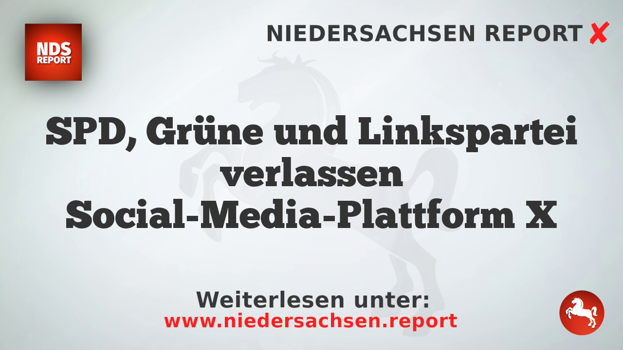 SPD, Grüne und Linkspartei verlassen Social-Media-Plattform X