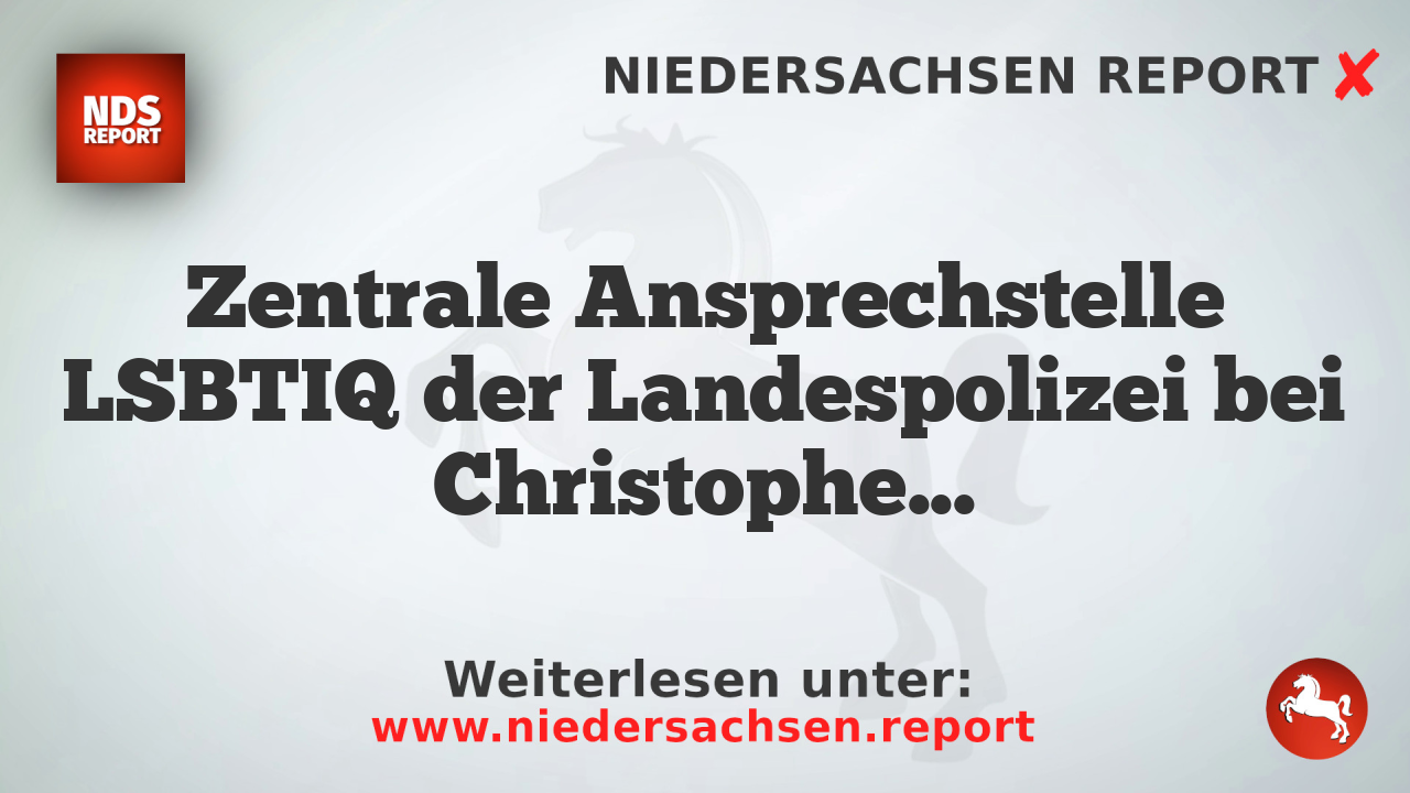 Zentrale Ansprechstelle LSBTIQ der Landespolizei bei Christopher Street Day in Norderstedt