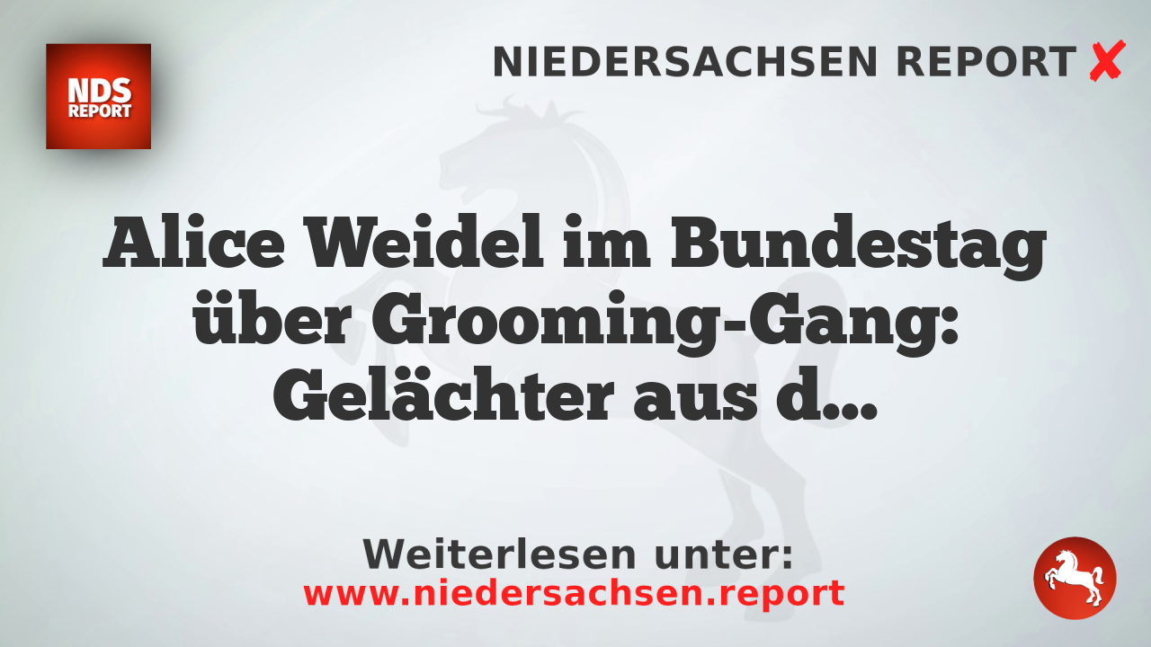 Alice Weidel im Bundestag über Grooming-Gang: Gelächter aus der Linkspartei