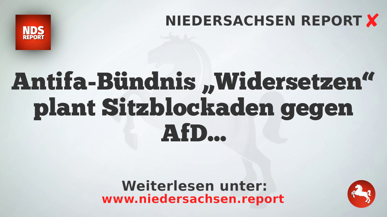Antifa-Bündnis „Widersetzen“ plant Sitzblockaden gegen AfD-Parteitag