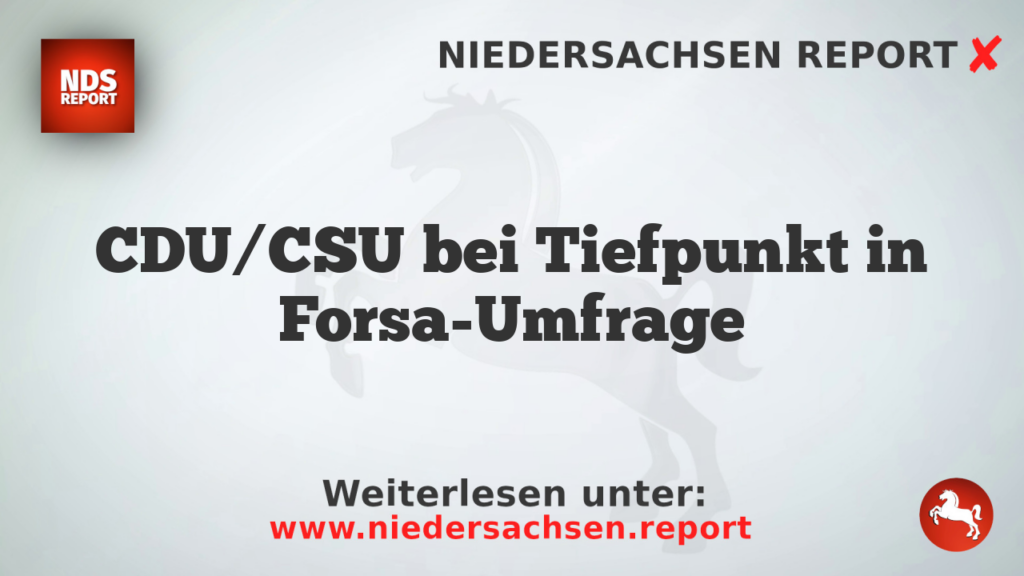 CDU/CSU bei Tiefpunkt in Forsa-Umfrage