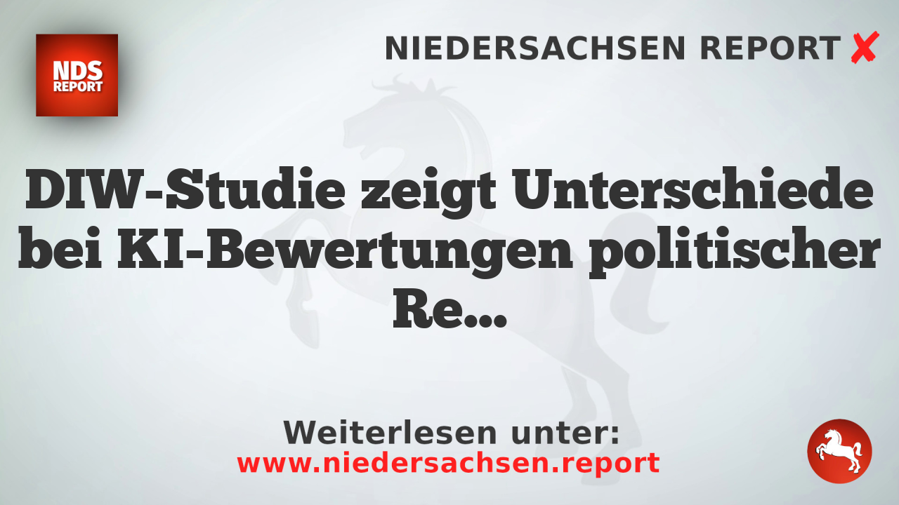 DIW-Studie zeigt Unterschiede bei KI-Bewertungen politischer Regierungskoalitionen
