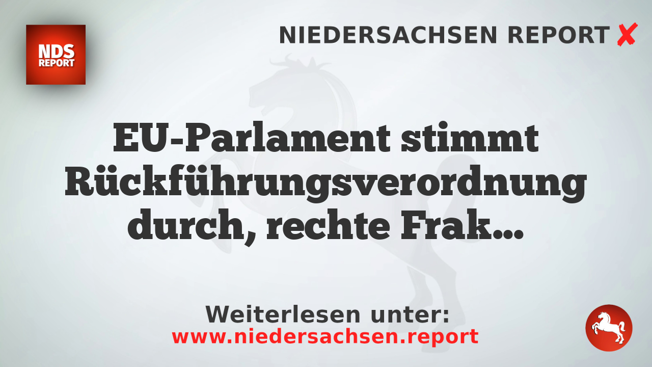 EU-Parlament stimmt Rückführungsverordnung durch, rechte Fraktionen tragen zur Mehrheit bei