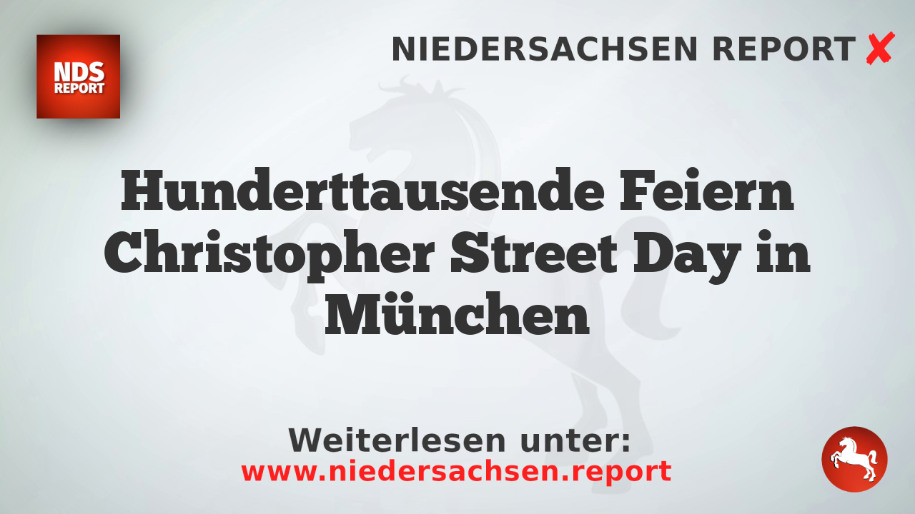 Hunderttausende Feiern Christopher Street Day in München