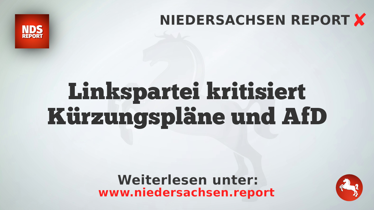 Linkspartei kritisiert Kürzungspläne und AfD