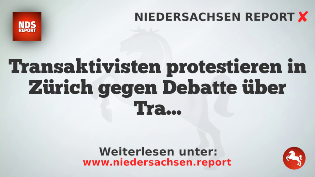 Transaktivisten protestieren in Zürich gegen Debatte über Transideologie