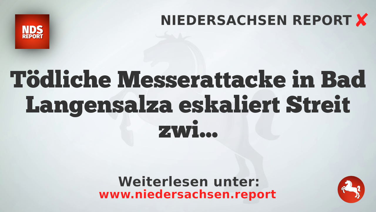 Tödliche Messerattacke in Bad Langensalza eskaliert Streit zwischen Barbershop-Inhabern
