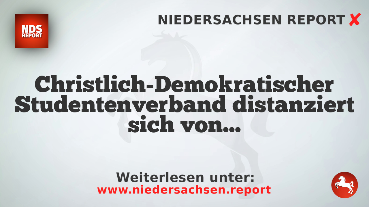 Christlich-Demokratischer Studentenverband distanziert sich von Demonstration gegen Vorlesung