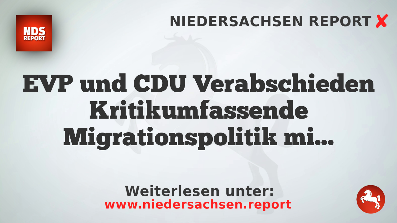 EVP und CDU Verabschieden Kritikumfassende Migrationspolitik mit Abweisungen an der Außengrenze