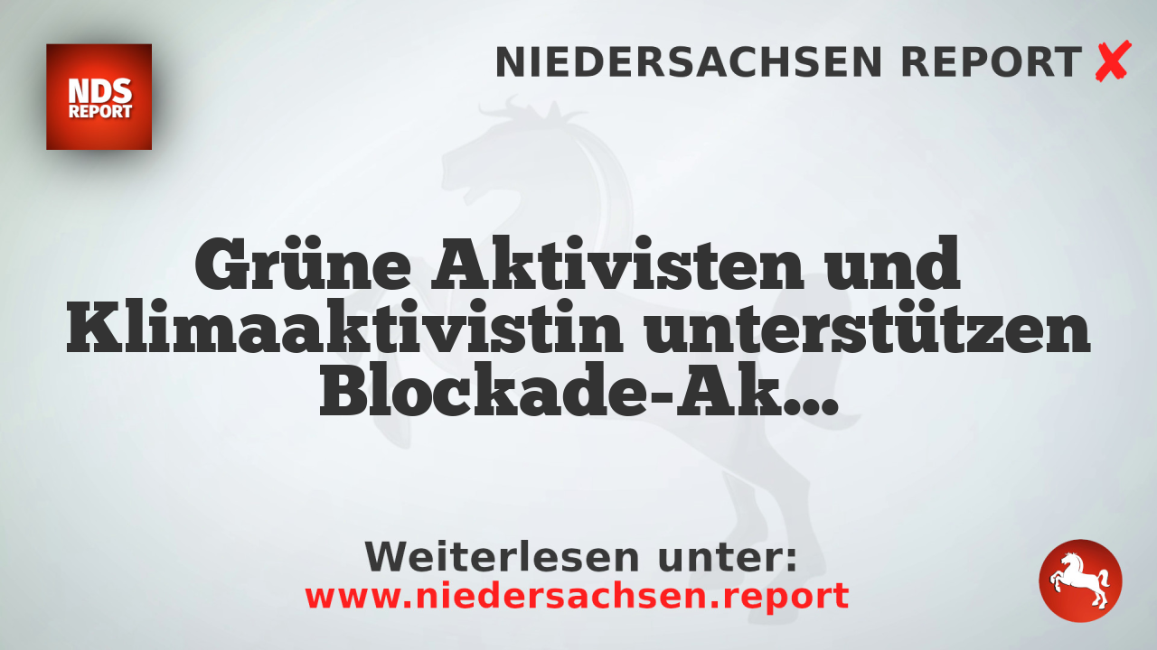 Grüne Aktivisten und Klimaaktivistin unterstützen Blockade-Aktion gegen AfD-Bundesparteitag